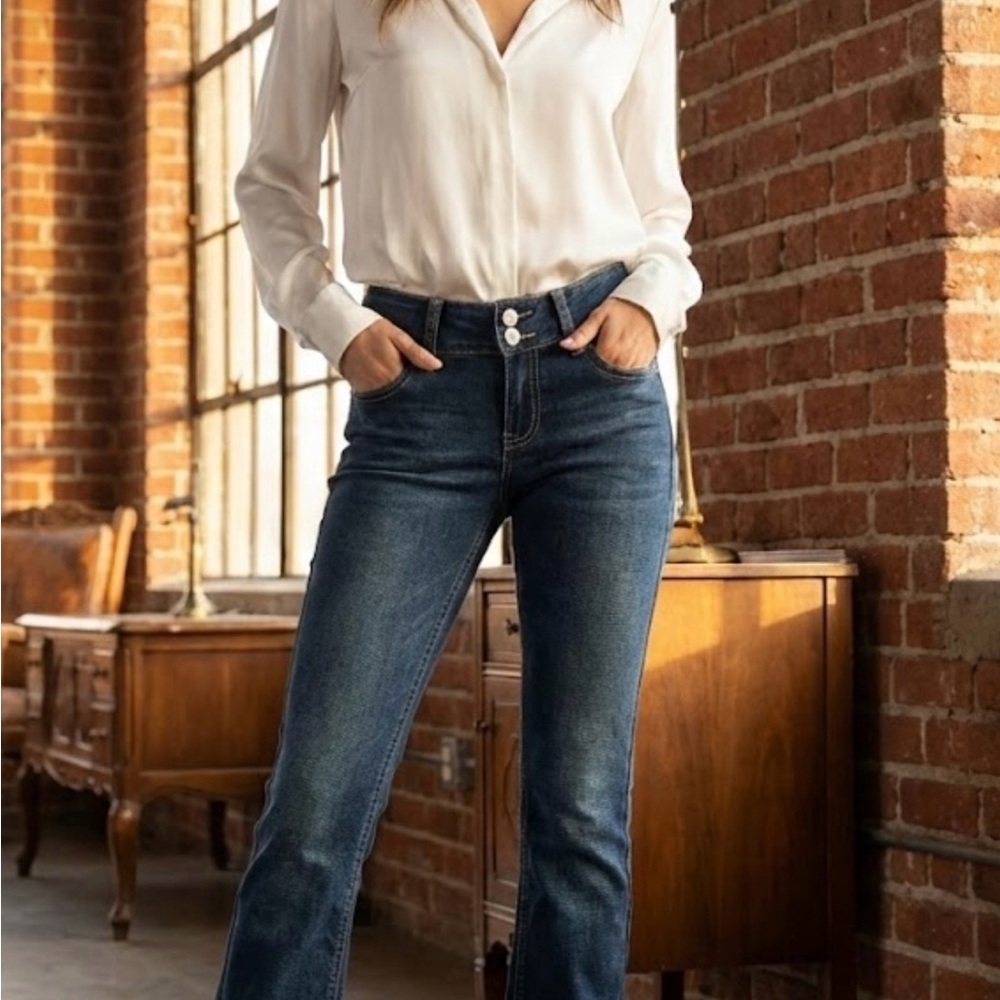 RSQ Dark Blue Flare Women's Jeans
